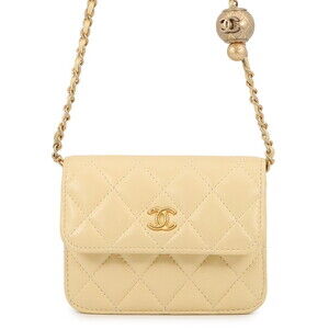 Chanel Chain Shoulder Bag Mini Matelassé Coco Ball Lambskin AP1628 CHANEL Han...